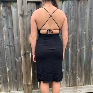 Wilfred black midi cocktail dress, 6